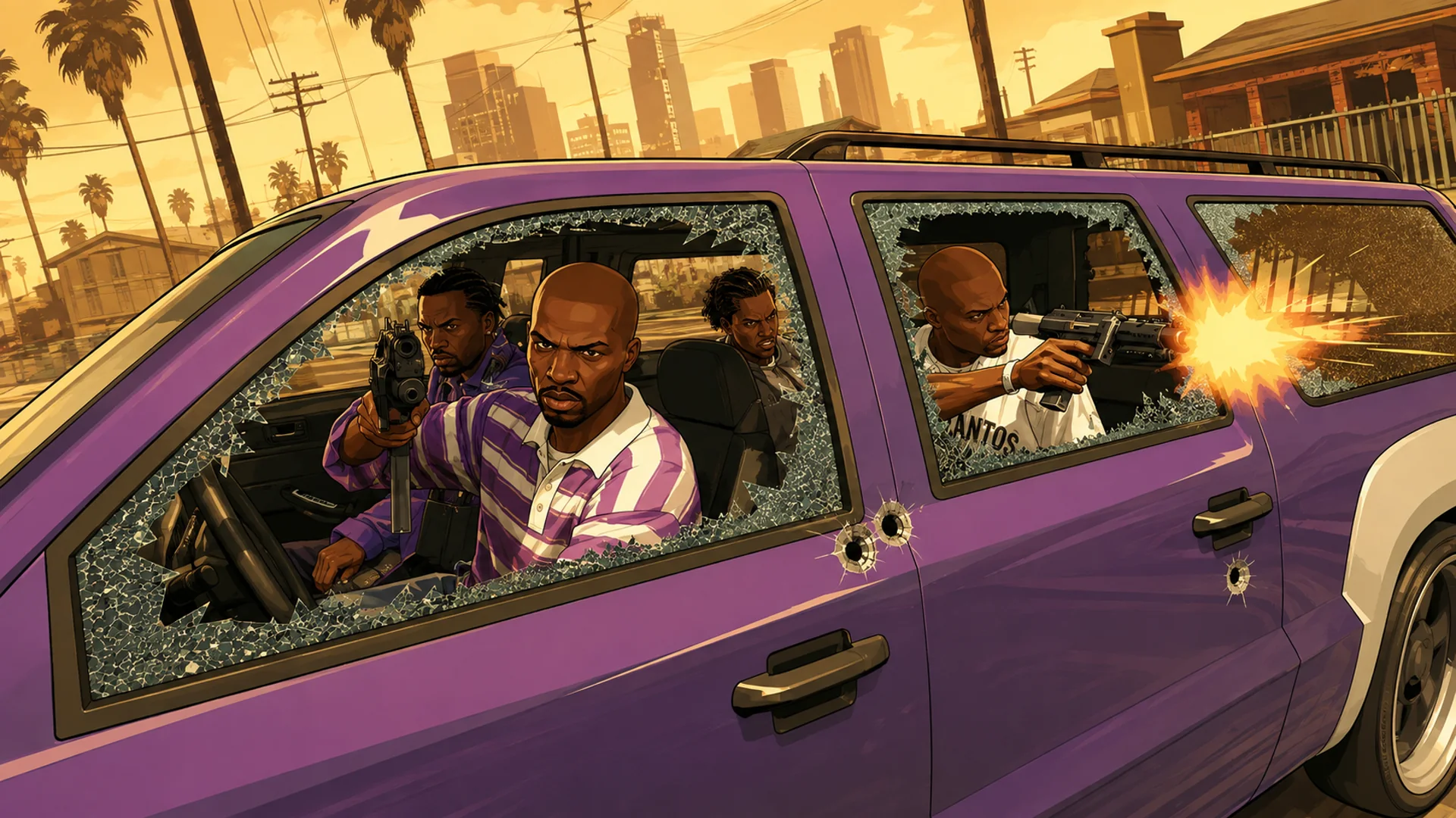Organisation criminelle dans les rues de Los Santos